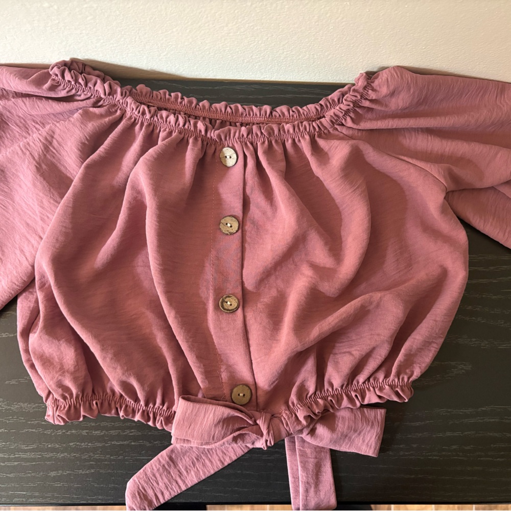 3/$15 Cropped Off the Shoulder Top